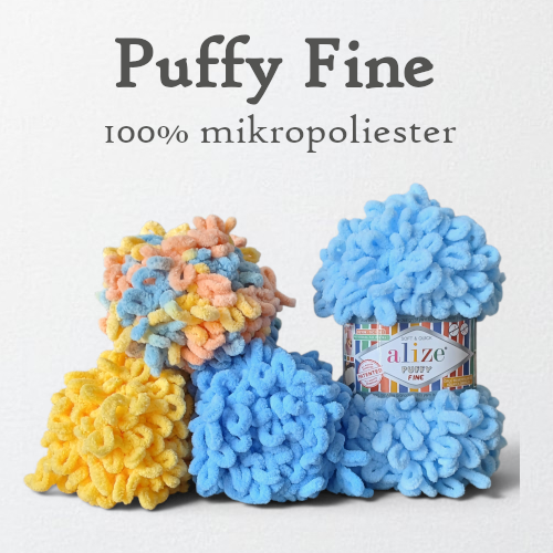 włóczka z pętelkami Alize puffy fine colors